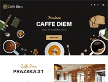 Tablet Screenshot of caffediem.cz